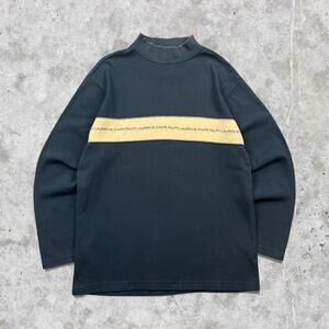 2010's Chaps Ralph Lauren Minimalistic Embroidered Striped Long Sleeve Shirt